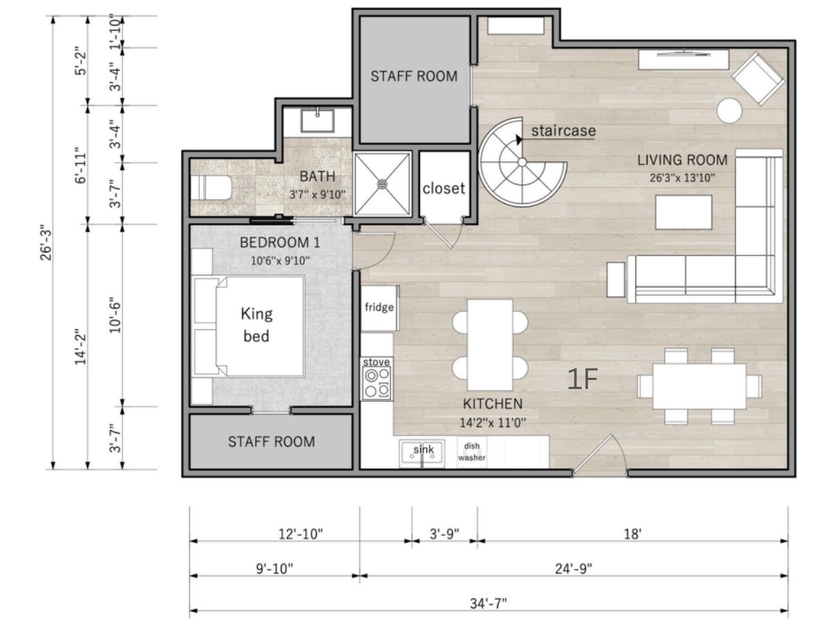 BARNDOMINIUM Floor Plan