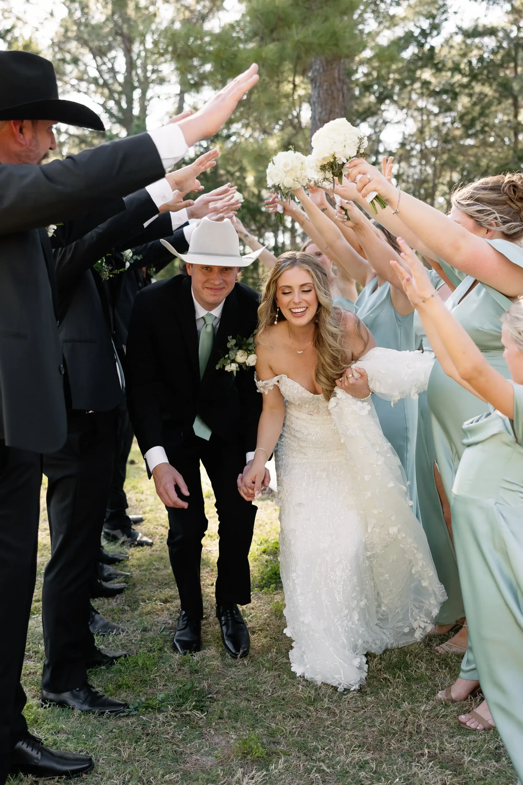 A wedding celebrated at The Vine