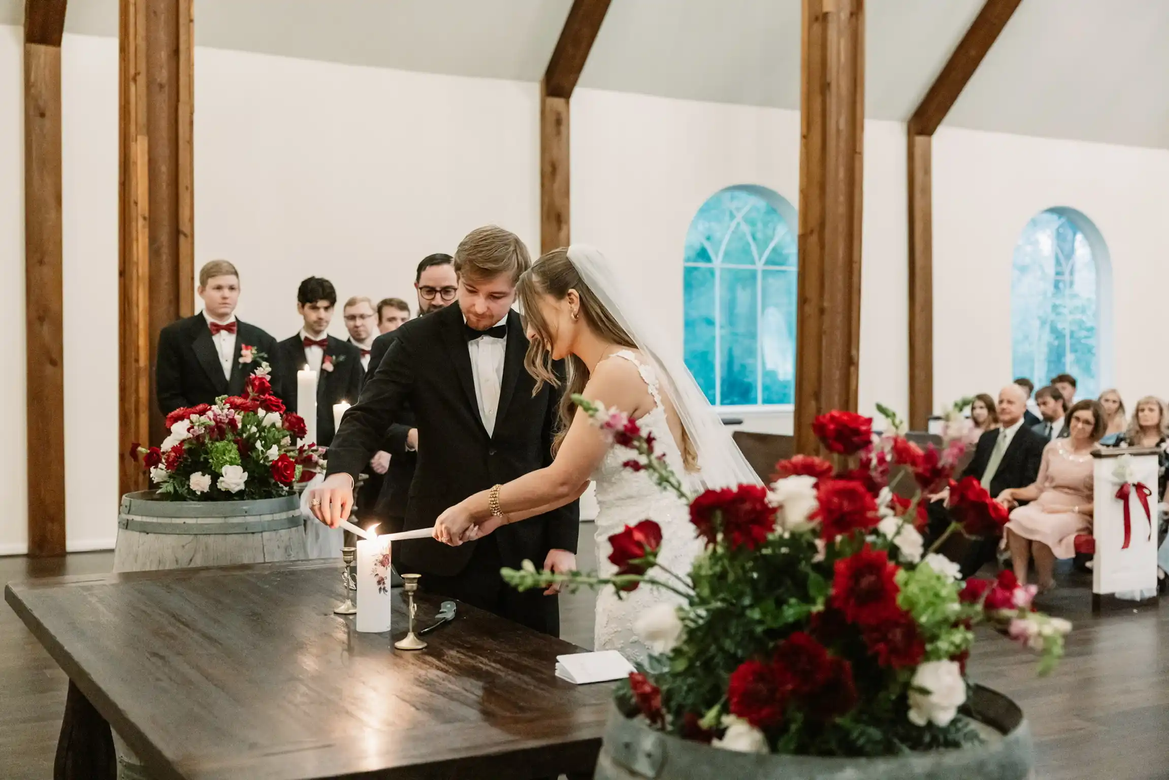 A wedding celebrated at The Vine