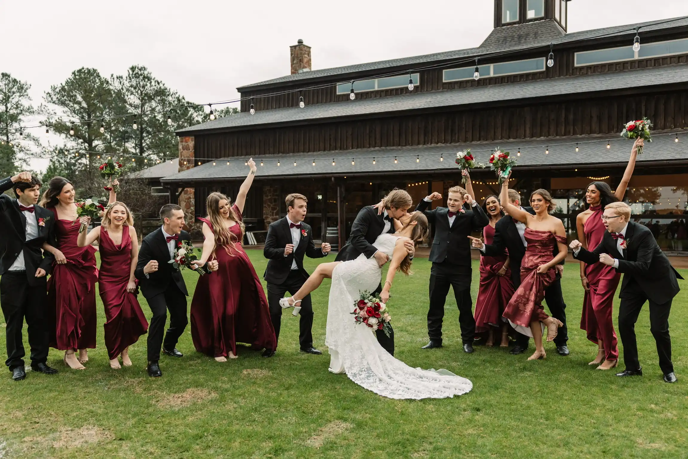 A wedding celebrated at The Vine