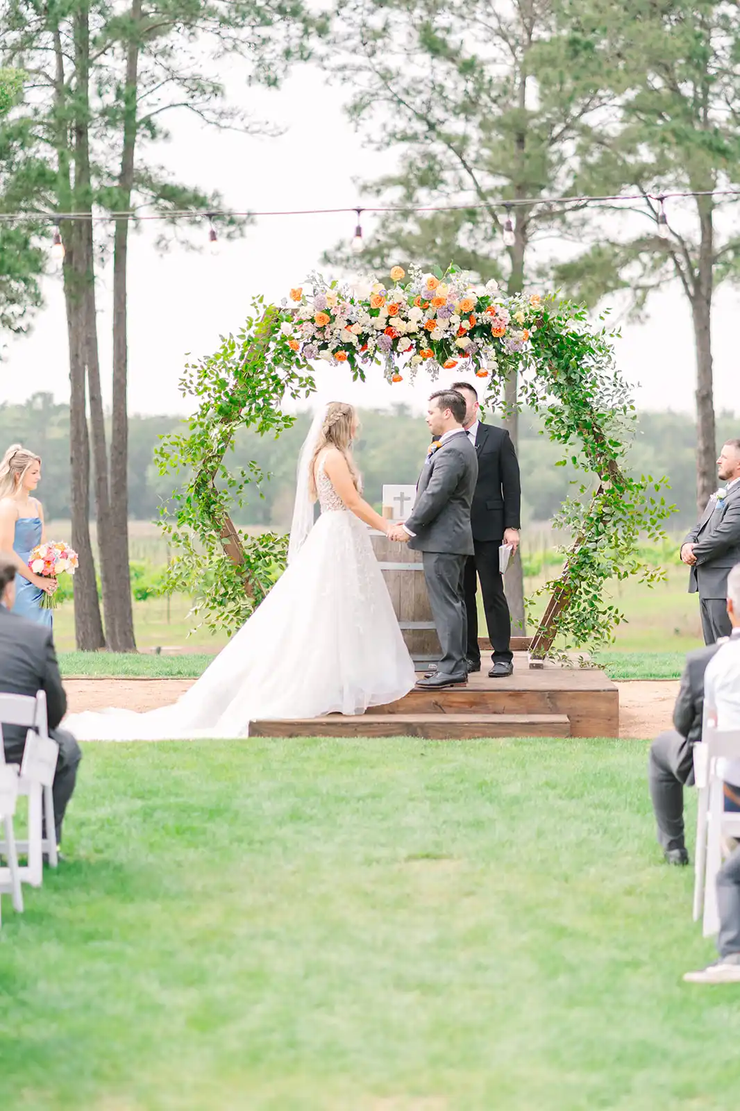 A wedding celebrated at The Vine